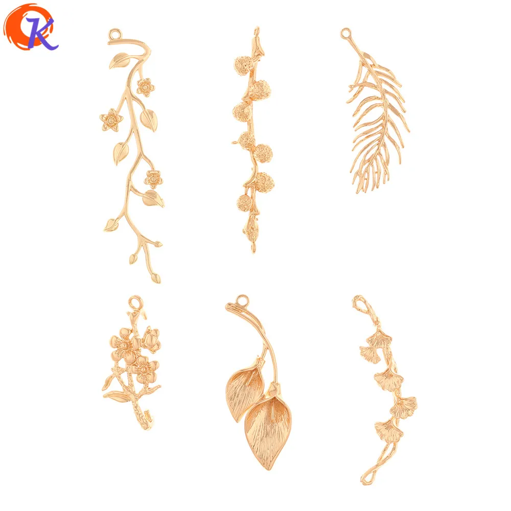 Сердечный Дизайн 50 шт ювелирные аксессуары/серьги Разъемы/форма растения/медный