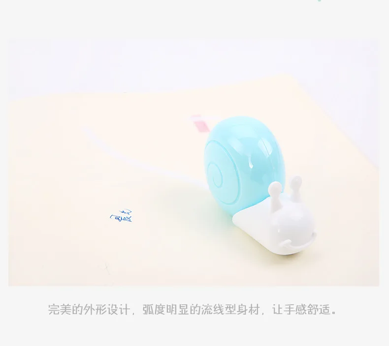 Coloffice милые животные улитки коррекции ленты материал Эсколар Kawaii Канцелярские товары офисные школьные принадлежности papelaria случайный цвет 6 м