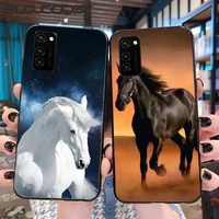 horse animal print soft phone case cover for honor 10 20 lite view20 7c 5 7inch 8 5 7a 5 45inch 10 20i play 30 pro