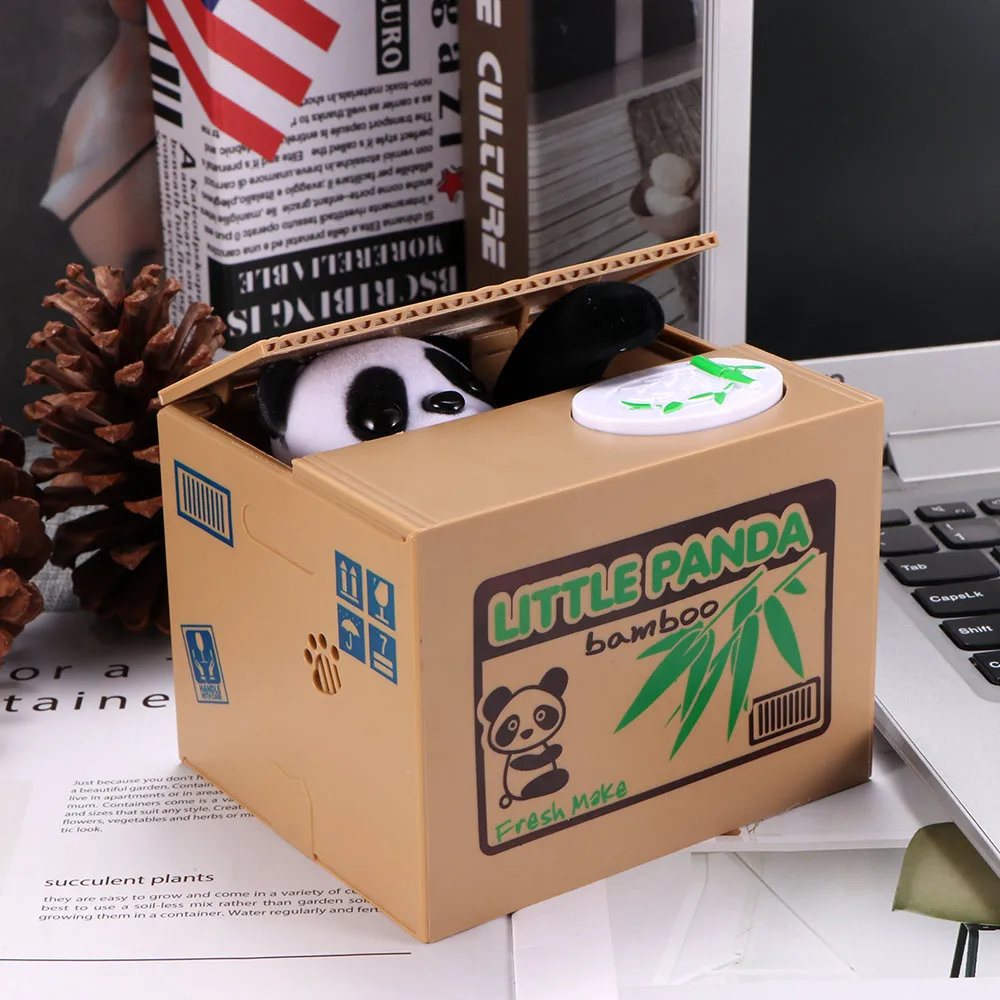 LemonBest копилка для детей милая панда Копилка кассовый ящик автоматический палантин копилка экономия денег Сейф для детей