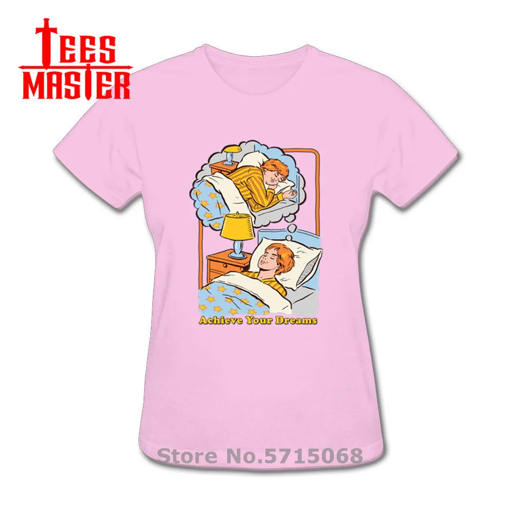 Упражнение дамы хипстер крутой дизайн серии Demon футболка достичь вашей мечты