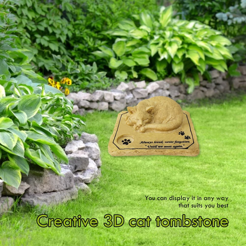 Памятный камень для котят памятный домашних животных кота памятник украшение
