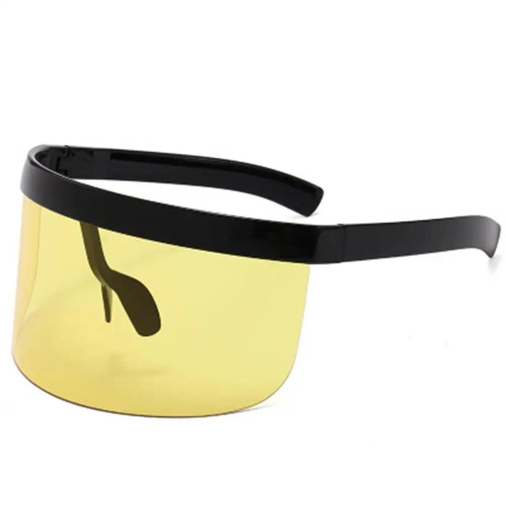 

Sunscreen Anti-peeping Sunglasses Oversized Shield Style Men Women Windproof One Large Lens Sun Glasses