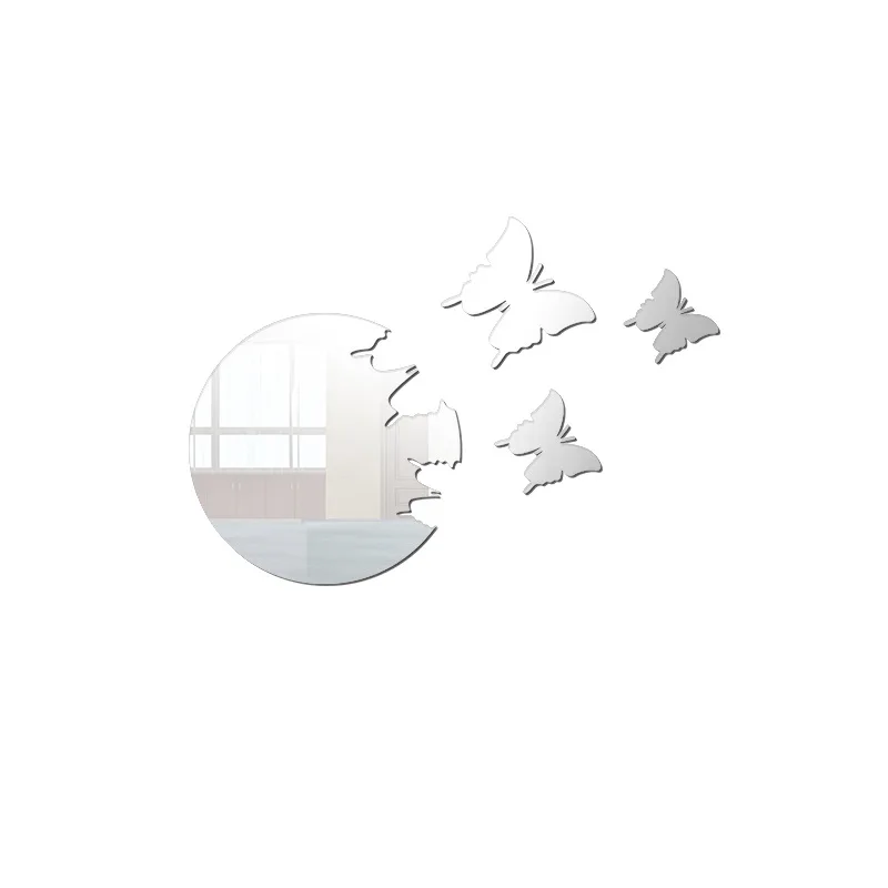 

Acrylic 3D Three-dimensional Wall Stickers Mirror Decoration Bedroom Living Room TV Background Wall Stickers Extremely Creative