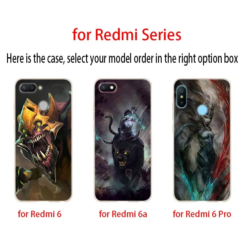 Мягкий чехол с логотипом dota 2 для Xiaomi Redmi Note 8 7 6 5 Pro 8a 6pro 6a s2 5a 4a 5plus y3 Coque Funda Etui чехлы
