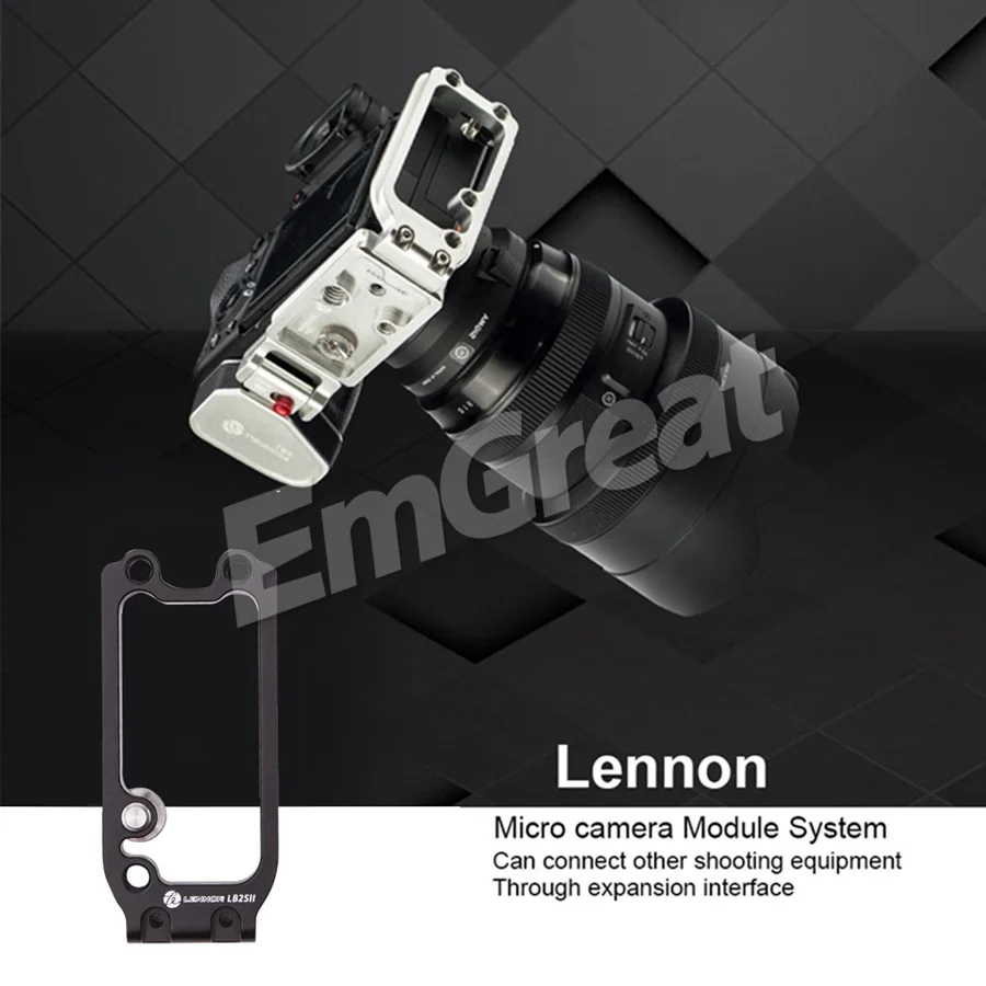 Lennon Gecco LB2 SII ручка Расширительная боковая пластина для sony беззеркальная камера A7II A7RII A7RIII A7SII A9 с 1/" резьбовыми отверстиями