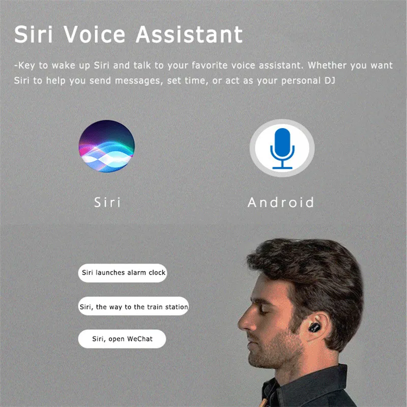 M8W светодиодный цифровой Дисплей наушники вкладыши TWS с Беспроводной сенсорный