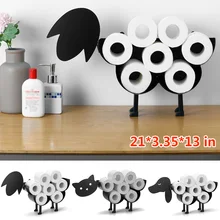toilet paper holder Sheep dog cat Decorative toilet holder For bathroom shelf decor bathroom Standing Bathroom Tissue Storage