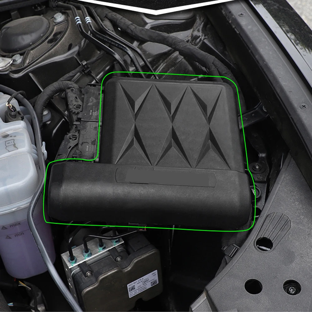 

For Audi A6L 2019 UP ECU Electronic Control Unit Protection Cap Engine Computer Board Dustproof Cover Car PC Trim