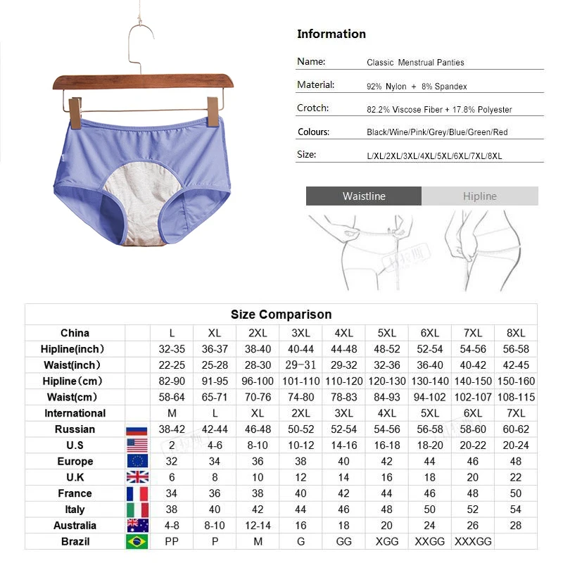 Менструальные дышащие физиологические трусики сексуальное герметичное нижнее