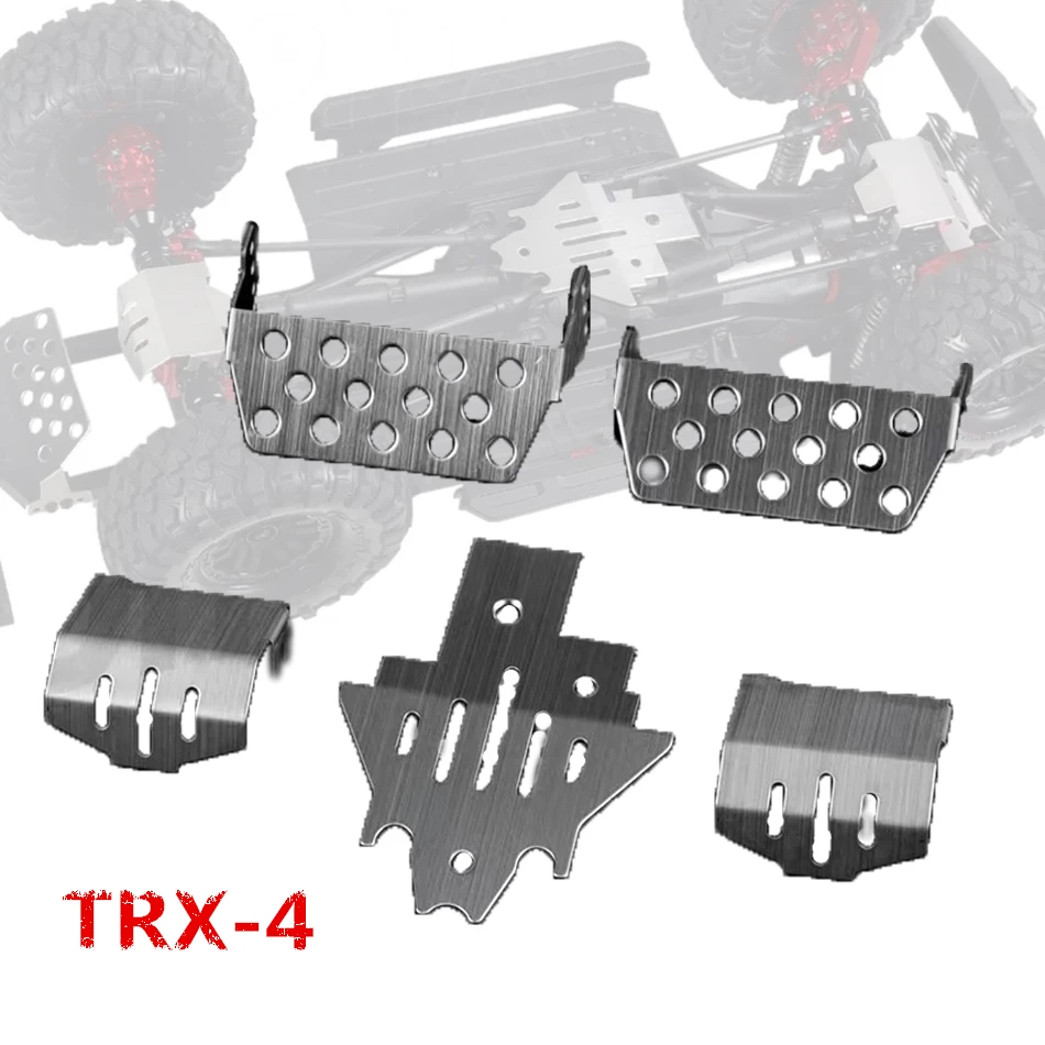 

RC Car TRX4 stainless steel Chassis armored Armor Protection Skid Plate for Traxxas TRX-4 Crawler Defender Option Upgrade Parts