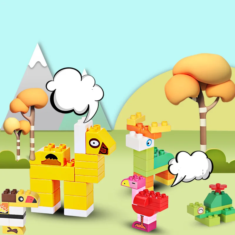 Новые Красочные оптом большой блок для детей раннего обучения игрушки 266 шт.