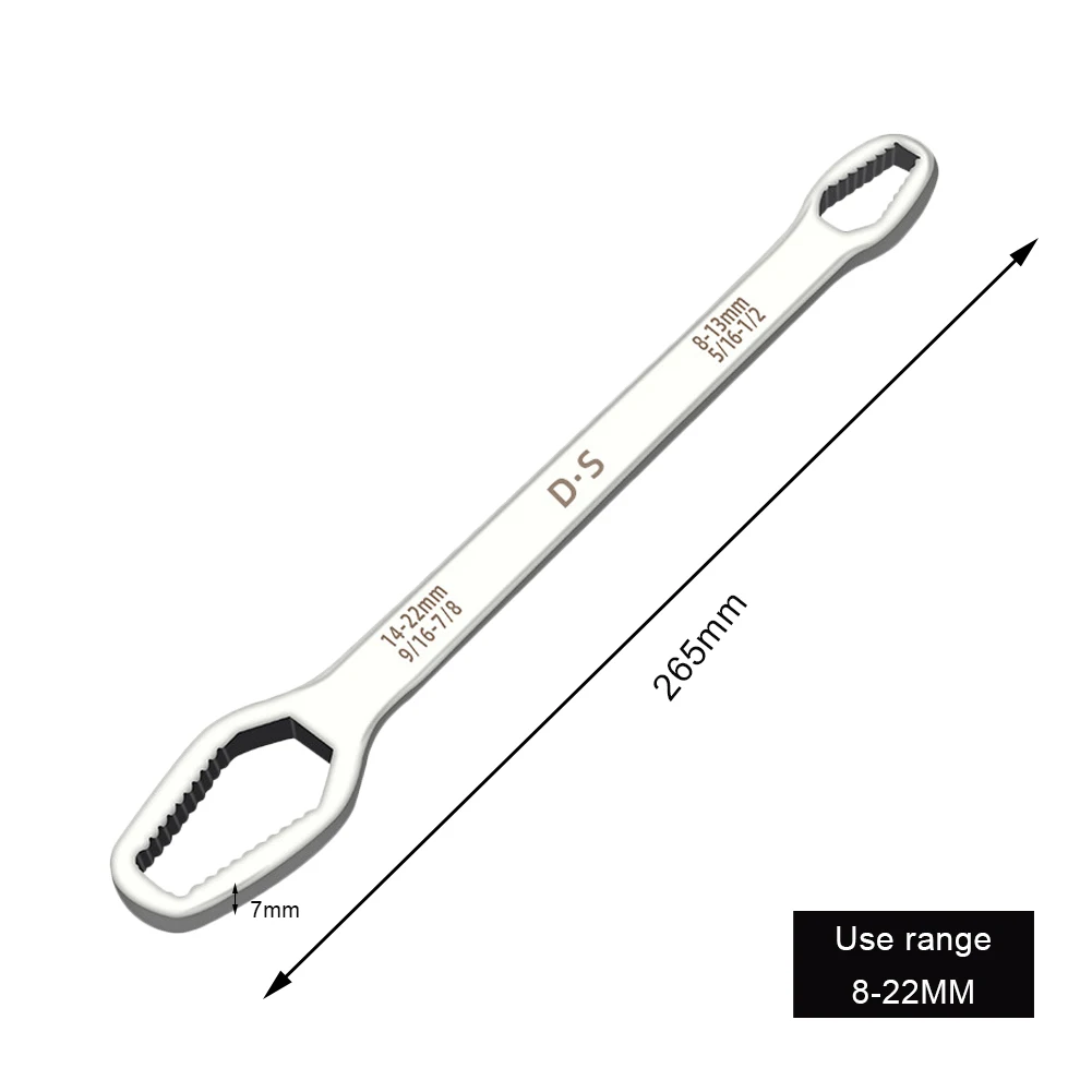 

8-22mm Double-Head Universal Spanner Ratchet Wrench Key Set Screw Nuts Wrenches Repair Double-Headed Self-Tightening Hand Tools