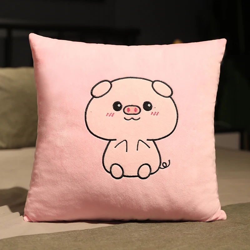 

Cartoon Plush Pillow Case Simple Modern Cute Living Room Pillow Case Large Square Comfort Kissenbezug Home Products DI50BZT