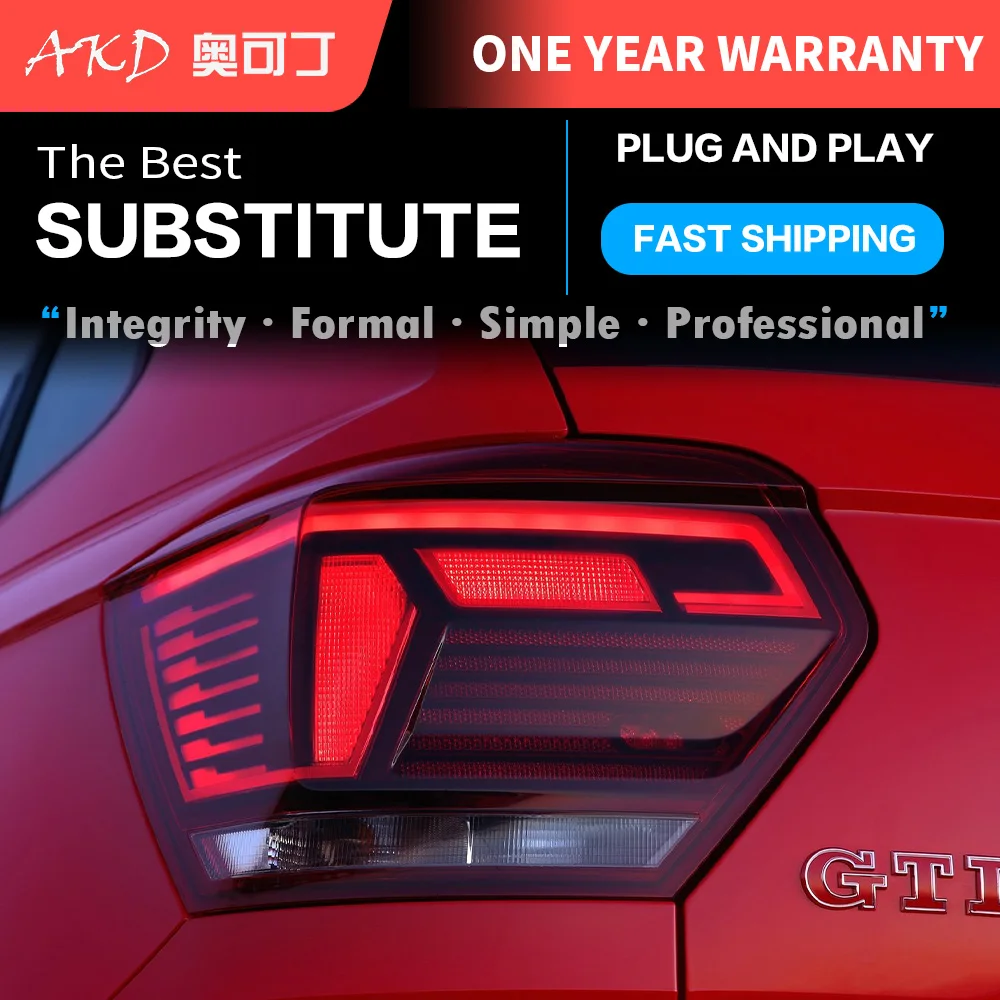 

Задний фонарь для стайлинга автомобилей CG для VW POLO 2018-2021, светодиодная лампа, светодиодные автозапчасти