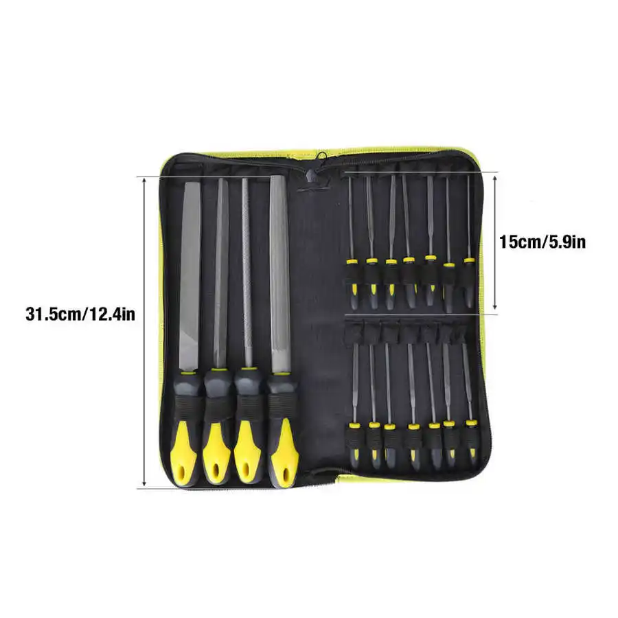 

18pcs Multifunctional File Set High Carbon Steel Hand Tool for Woodwork Metal Glass Ceramic Repair Tool