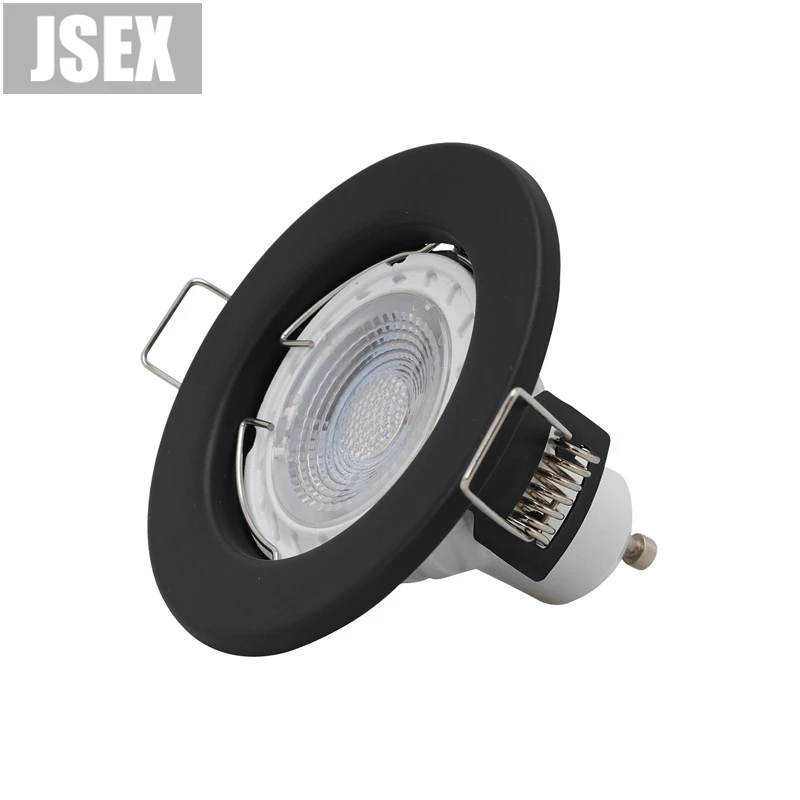 

LED Spot Downlight Fixtures GU10 Fitting White 12-265V Ceiling Recessed Lamp 50mm Cut Hole Bulb Replaceable Downlights