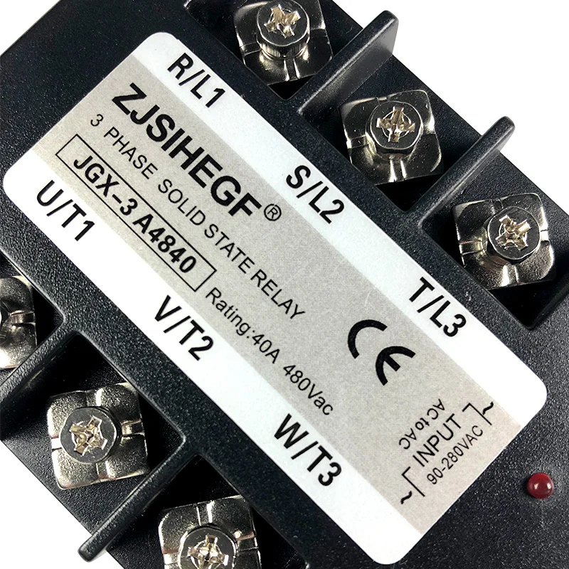Китай (материк) BrandThree фазы JGX-3 4840AA/DA твердотельные реле для 3 SSR теплоотвода 40A Вход