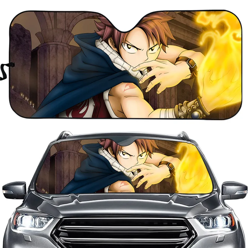 

Anime FAIRY TAIL Print Car Front Windshield Sun Shades Folding Universal Fit UV Ray Reflector for Car Van SUV Truck Accessories