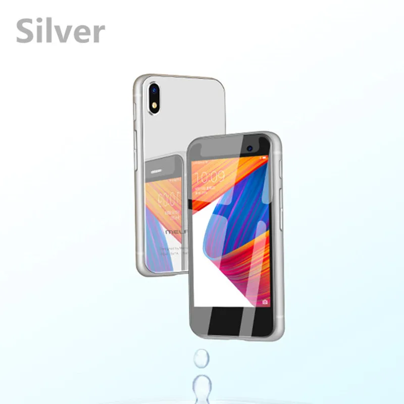 Мини карманный смартфон Melrose S9 PLUS, ультратонкий мобильный телефон с Android 7,0, 2,45 дюймов, MT6737, 1 ГБ, 8 ГБ, четырехъядерный процессор, с 4G, LTE, gps - Цвет: Серебристый