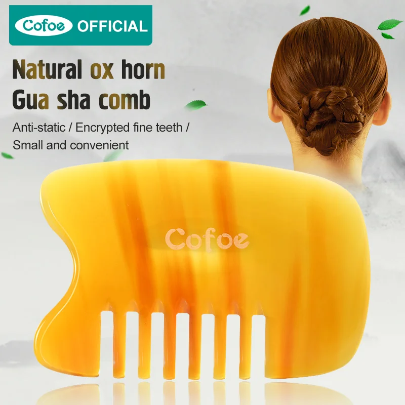 

Cofoe Guasha comb Head massage Tool Scraping Head Blood Circulation Massage therapy tool for Head