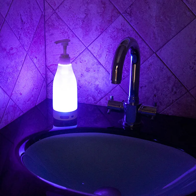 

Soap Brite Led Glowing Liquid Soap Bottle Dispenser Sensor Soap Dispenser Night Light Portable Soap Dispenser