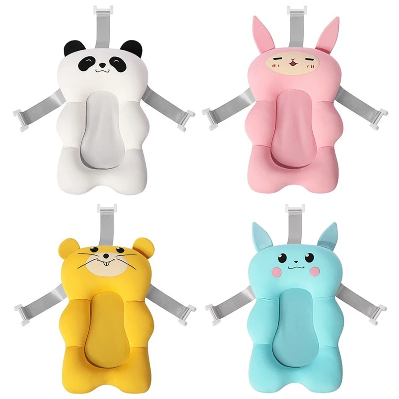 

Newborn Baby Bath Anti-slip Bath Bed Suspension Cushion Infant Safety Shower Rack belt Kid Mesh Pad Baby shower support