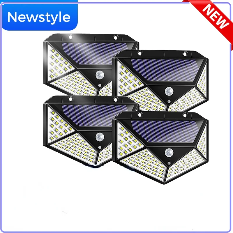 

100/300 LED Solar Lamp 3 Modes Outdoor Waterproof Decoration for Garden Solar Powered spotlights PIR Motion Sensor Street Light