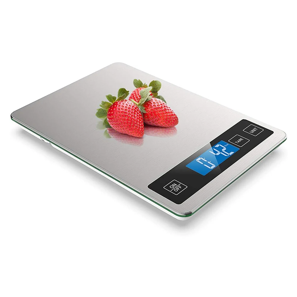 

Household Kitchen Scale 10kg Stainless Steel Electronic Balance Measure Tools LED Display Kitchen Weighing Scale