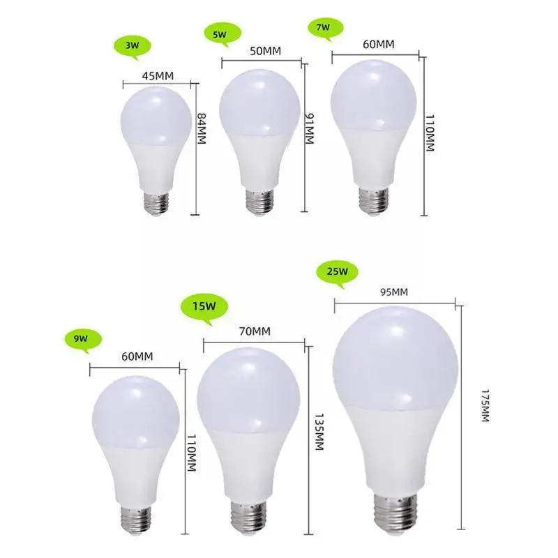 

High Brightness E27 Led Bulb Light Led Spotlight Table 25W For Home Warm 9W 3w 7W Lamp AC White 165-265V Lamp 15W 5W G7T0
