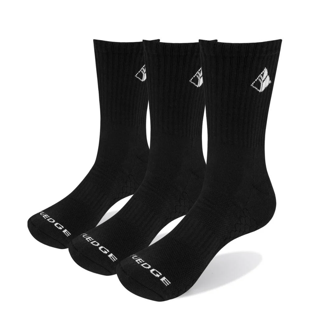 

Yuedge Brand 3 Pairs 5 Pairs Men Black Business Causal Cotton Cushion Wiking Comfortable Runing Hiking Sports Crew Dress Sock