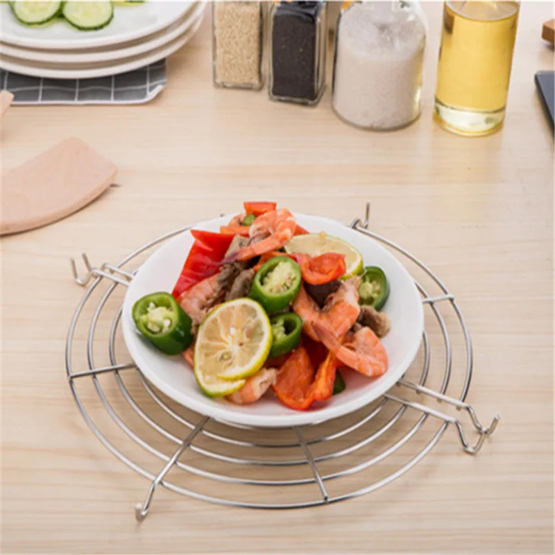 

Stainless Steel Steam Rack Drain Oil Filter Rack Kitchen Tools Multifunction Kitchen Gadgets Drain Rack Kitchen Accessories-S