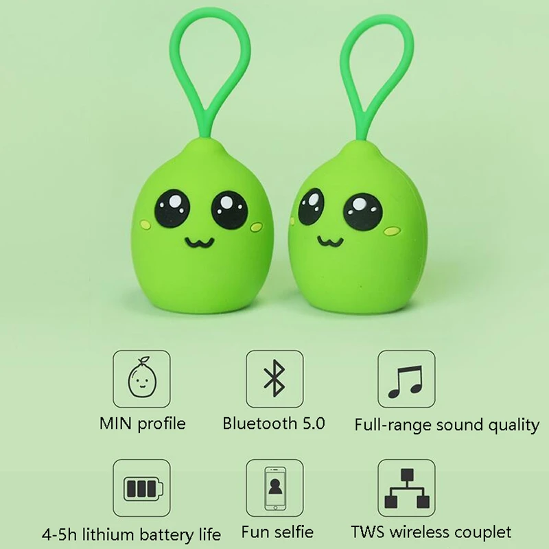Лимонный беспроводной Bluetooth динамик мини портативный милый мультяшный сабвуфер |