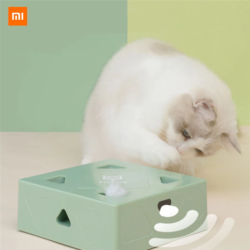 

Electric Cat Toy Cat Magic Box Interactive Smart Teasing Cat Stick Toy AI bionic Intelligent Induction USB Charging Toy For Cat