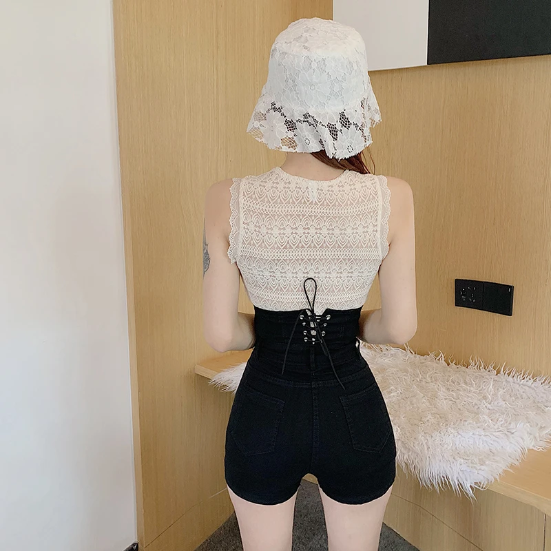 

Women Shorts Jeans 2020 Summer Denim Shorts High Waist Single Button Stretch Vintage Short Pants Woman Clothing Jeans for Women