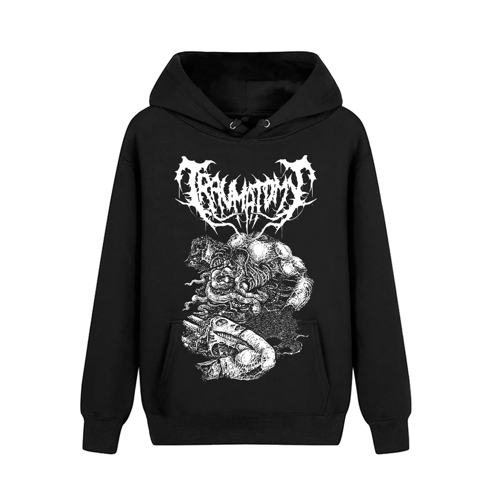 6 designs Bigfoot Traumatomy Rock Hoodies jacket Black Sweatshirt fleece pollover hoodie sudadera Brutal Death Metal Outerwear