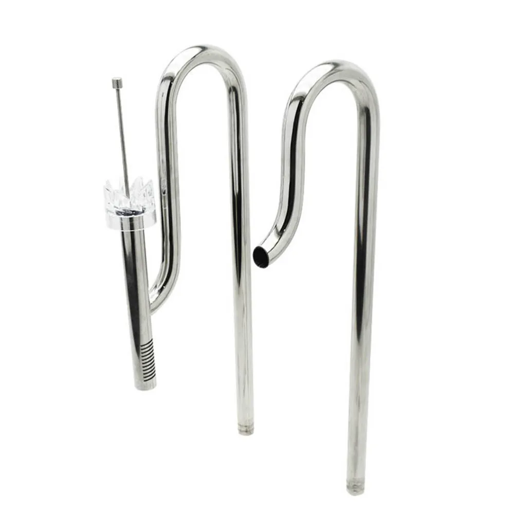 

Fish Tank Stainless Steel Water Pipe Aquarium Adjustable Inlet Outlet Pipe (12mm, Oil Removing Set)