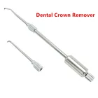 Набор инструментов для удаления зубных коронок из нержавеющей стали, Набор насадок с 2 насадками, стоматологическое лабораторное оборудование, стоматологический инструмент, ручное управление