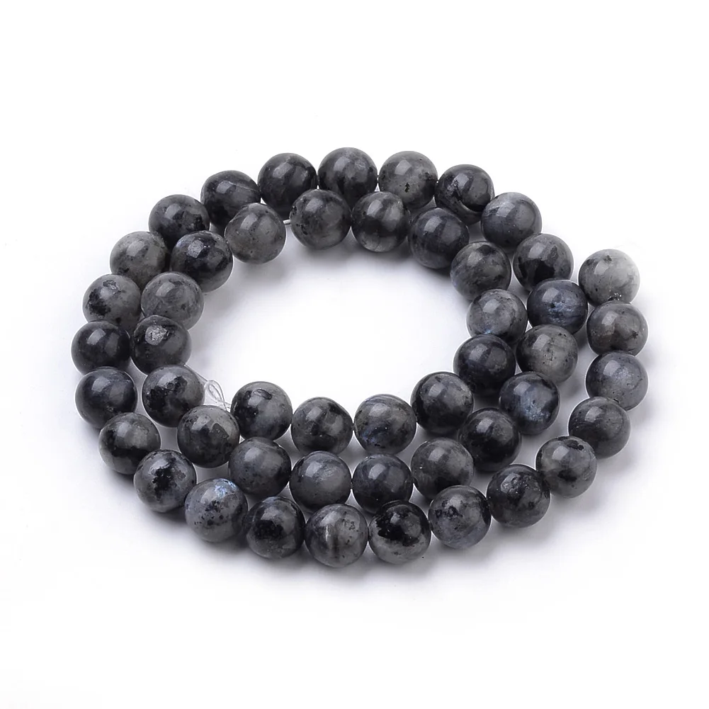 

10Strands 6mm 8mm Natural Labradorite Round Beads For Necklaces Bracelets Jewelry Making DIY Accessories, Hole: 1mm