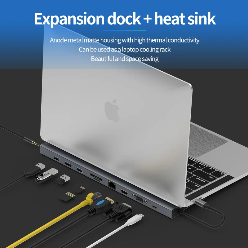 Адаптер HDMI RJ45 VGA для разветвителя USB 3 0 порта C Type 1 Для MacBook Pro аксессуары
