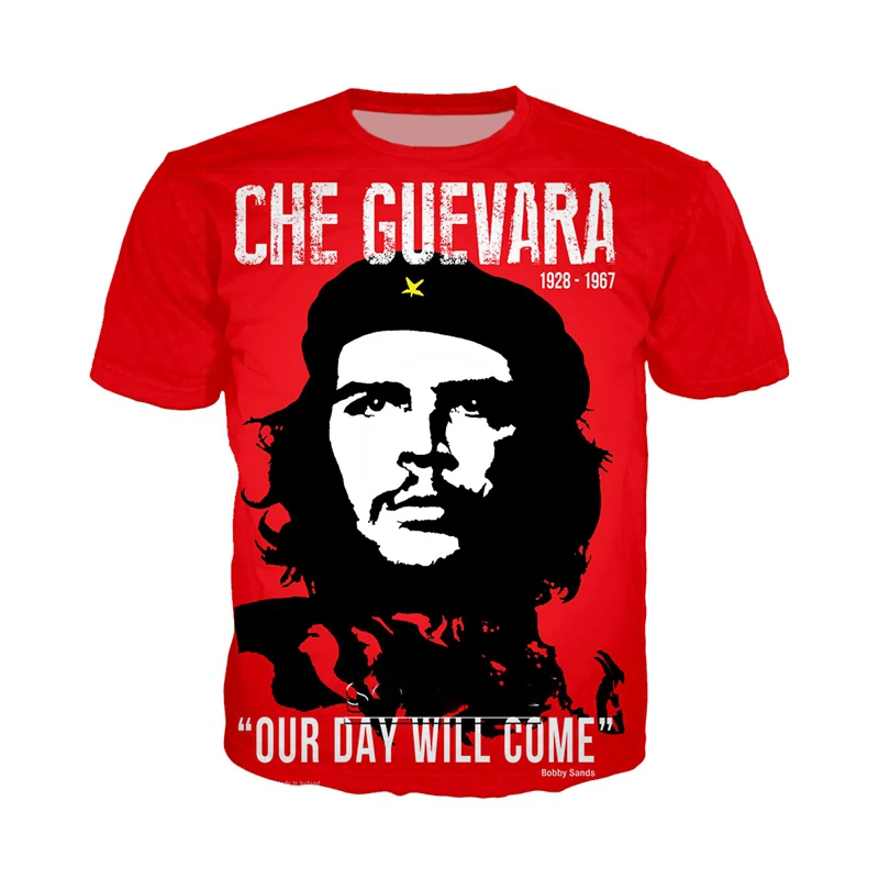 Che Guevara Graffiti T Shirt Men Women Custom 3d Print T-Shirt Summer Anime Streetwear Casual Oversized Tee Shirt Homme
