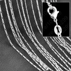Ожерелье Фигаро из серебра пробы, 10 шт.лот, 16-30 дюймов