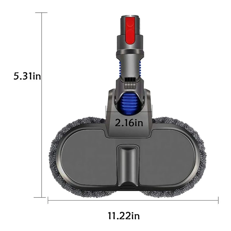 

Electric Mop Head Fit for Dyson V11 V10 V8 V7 Cordless Stick Vacuum Cleaner, Floor Attachment Wet and Dry Dual-Use