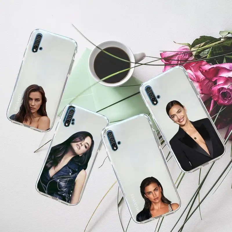 

Irina Shayk singer Phone Case Transparent for Huawei honor P mate 40 20 30 10 50 i 9 x mate pro lite 8a