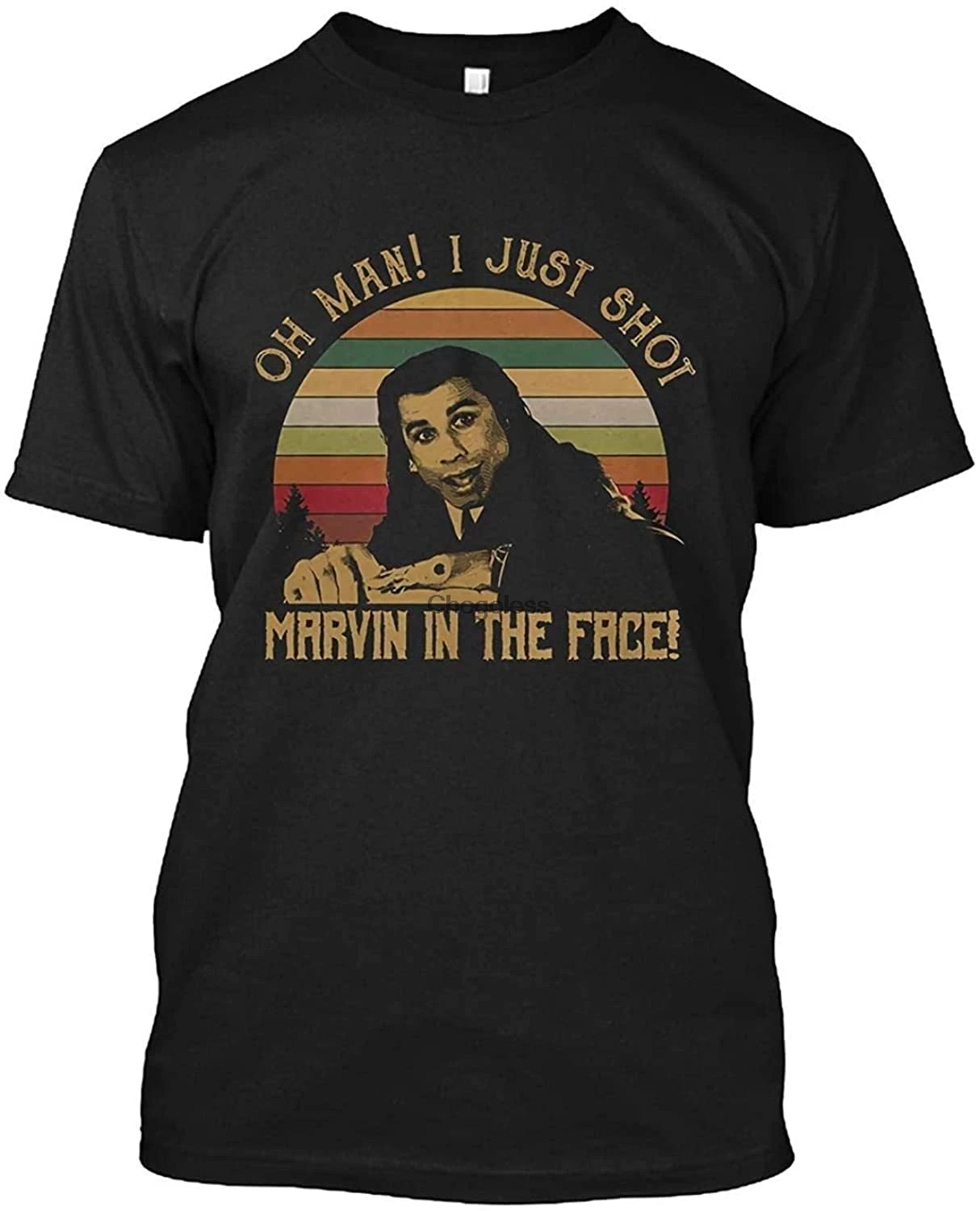 Мужская футболка с коротким рукавом и надписью OH Man I JUST Shot Marvin in The FACE | одежда