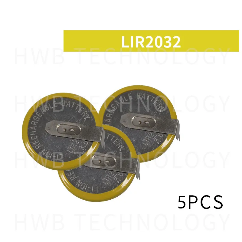 5 шт./лот LIR2032 3 6 В горизонтальная угловая сварочная Лапка батарейки для сварки