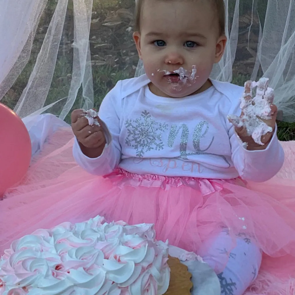 

Personalized Winter 1st Birthday bodysuit & Tutu, 1st Birthday Bodysuit, Custom Name Birthday Outfit Set