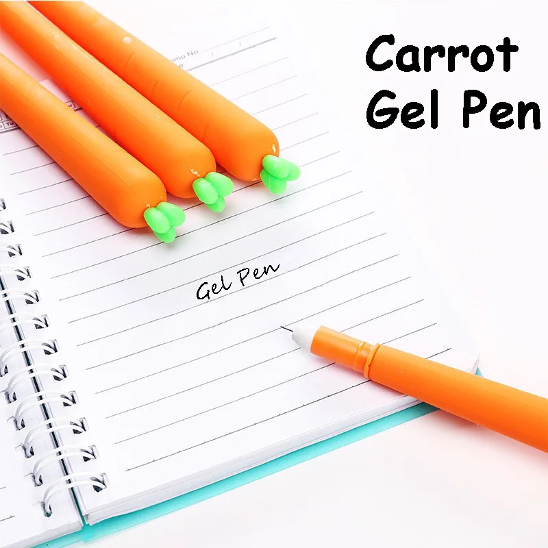 

1 PCS Creative Cute Magic Gel Pens for School Student Writing Cartoon Kawaii Gel Pen Carrot Style Novelty Stationery Girls Gifts