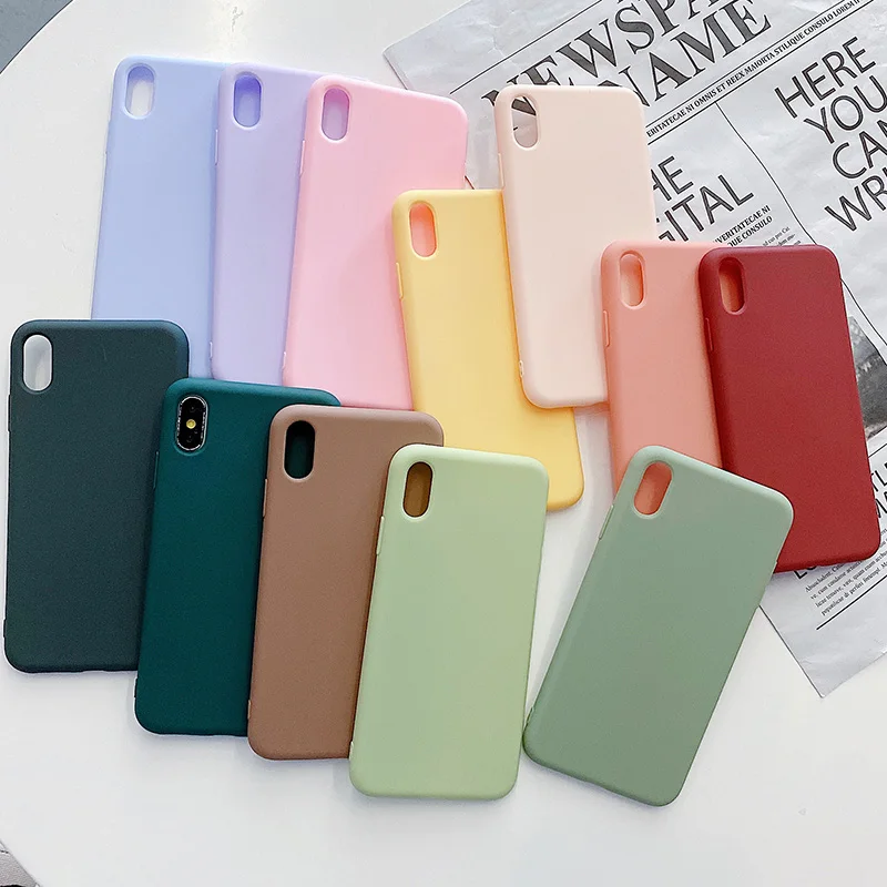 

Full Protection Soft Case For iphone 11Pro Max X XS XR 6 6S 7 8 Plus SE 2020 Silicone Luxury Shockproof Cover For iPhone 11