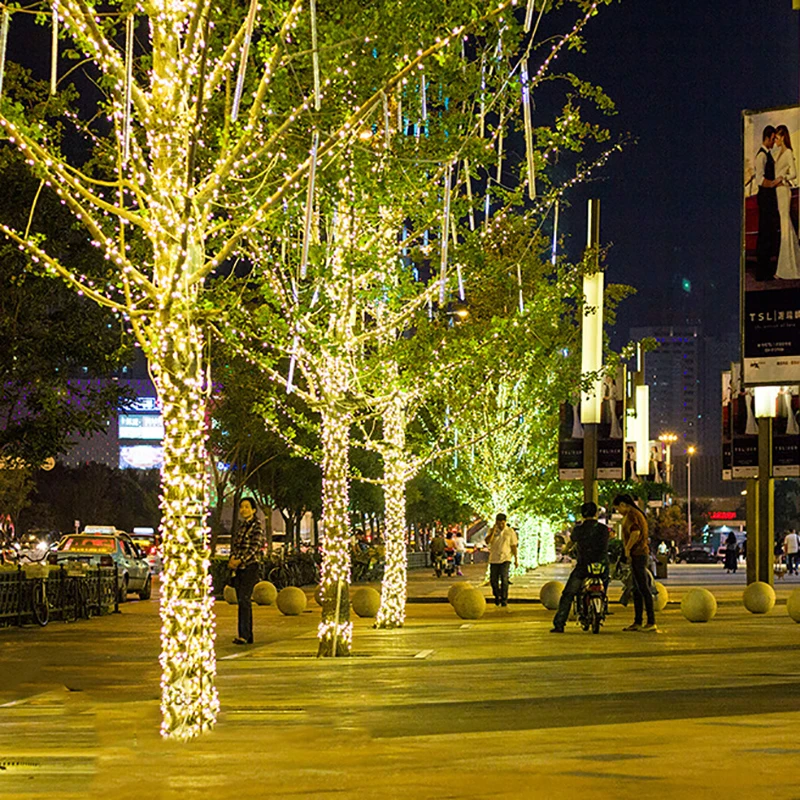 96 светодиодов 4 м светодиодная гирлянда на Хэллоуин и Рождество Свадебный